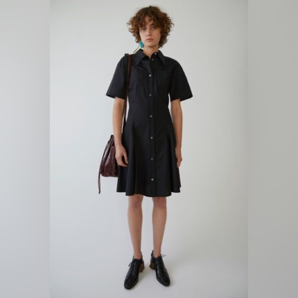 Acne studio Elegant Black shirt Dress size :34 Marald pop